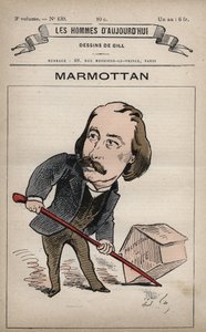 Karikatur von Pierre Joseph Henri Marmottan (1832-1914) aus 
