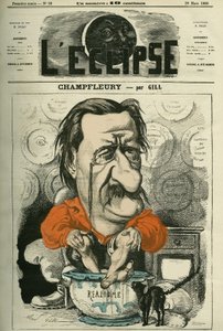 Champfleury, Jules Husson genannt (1821-1889), französischer Kritiker und Romanautor. Titelblatt in „L