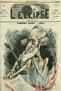 Name Gagne, Illustration eines Kandidaten bei einer Wahl. Titelblatt in „L
