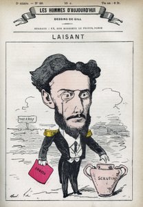 Porträt von Charles-Ange Laisant (1841-1893), französischer Wissenschaftler und Politiker. Karikatur von Gill, Paris von Andre Gill