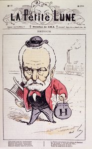 Rückkehr (Rückkehr nach Frankreich von Victor Hugo im Jahr 1870 nach seinem Exil) - von Gill, in La Petite Lune von Andre Gill