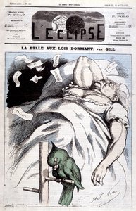 Victoria-Karikatur in „Dornröschen“ - von Gill, in „L