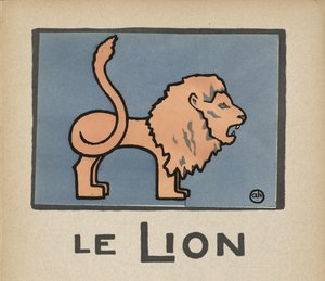 Kinderillustration eines Löwen