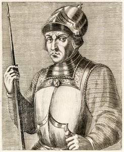 Wilhelm der Eroberer, erster normannischer König von England, aus „Wahre Porträts“ von André Thévet, veröffentlicht 1584