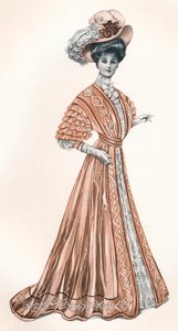 Eine Katalogillustration einer edwardianischen Dame, ca. 1908 von Andre and Sleigh