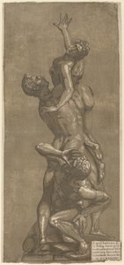 Die Entführung einer Sabinerin, 1584 von Andrea Andreani