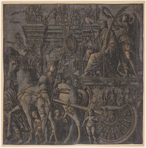 Der Triumph von Julius Caesar: Caesar triumphierend von Andrea Andreani