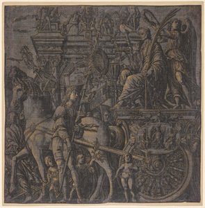 Der Triumph von Julius Caesar: Caesar triumphierend