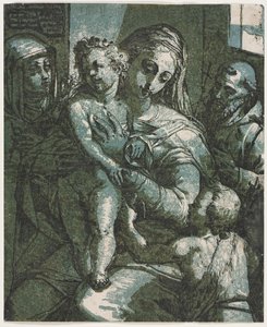 Jungfrau und Kind mit St. Johannes, St. Katharina von Siena und St. Franziskus