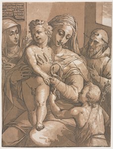 Jungfrau und Kind mit St. Johannes, St. Katharina von Siena und St. Franziskus