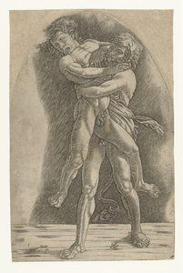 Herkules ringt mit Antäus von Andrea Mantegna (school of)