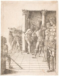 Christus wird gegeißelt von Andrea Mantegna