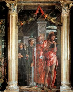 Heilige Johannes und Lorenzo und zwei Heilige (Detail)