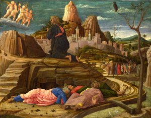 Die Agonie im Garten Gethsemane von Andrea Mantegna
