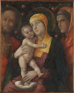 Die Heilige Familie mit der Heiligen Maria Magdalena von Andrea Mantegna