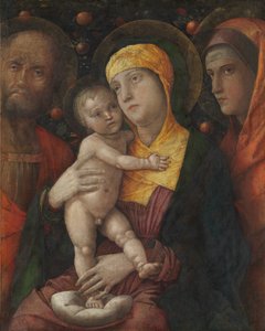 Die Heilige Familie mit der Heiligen Maria Magdalena, ca. 1495-1500 von Andrea Mantegna