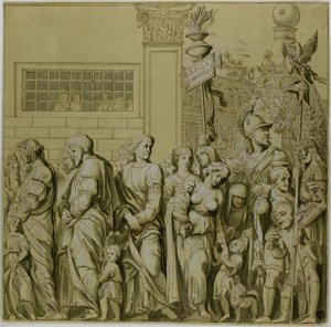 Triumphe von Julius Caesar: Leinwand Nr. VII
