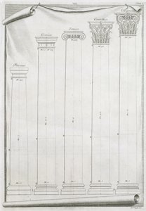 Dekorative Details aus dem Tempel von Nimes, Illustration aus einer Faksimile-Kopie von 