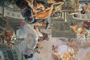 Der Eintritt des Hl. Ignatius ins Paradies (Detail)