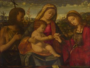 Die Jungfrau und das Kind mit den Heiligen Johannes dem Täufer und Katharina, 1504