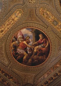 Allegorie des Reiches, von der Decke der Bibliothek, 1556 von Andrea Schiavone