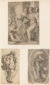 St. Peter und St. Johannes heilen den Lahmen, Jungfrau und Kind, ca. 1543-60