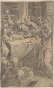 Die Beschneidung Christi, ca. 1542-46 von Andrea Schiavone