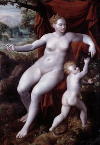 Venus und Amor von Andrea Semino