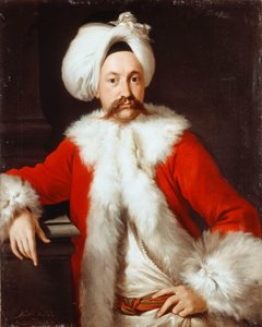 Porträt eines Herrn, halblang, in orientalischer Kleidung von Andrea Soldi