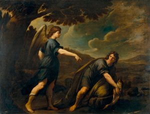 Der Engel und Tobias mit dem Fisch