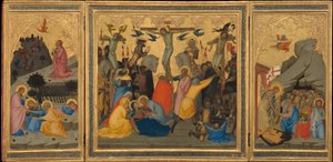 Szenen aus der Passion Christi: Die Agonie im Garten, die Kreuzigung..., 1380er von Andrea Vanni