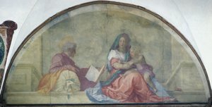 Lunette mit Madonna del Sacco