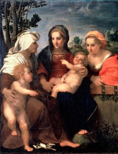 Jungfrau und Kind mit den Heiligen Katharina, Elisabeth und Johannes dem Täufer, 1510er Jahre