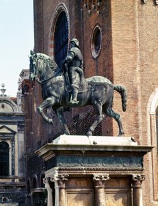 Reiterstatue des Condottiere Colleoni von Andrea del Verrocchio von Andrea del Verrocchio