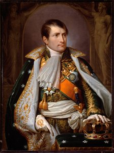 Porträt von Napoleon Bonaparte im Kostüm des Königs von Italien (Öl auf Leinwand)