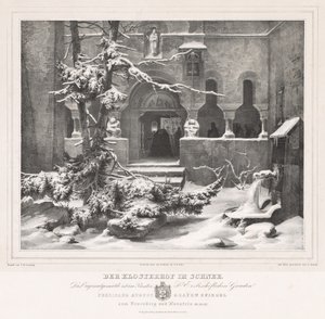 Kirchhof mit Schnee von Andreas Borum