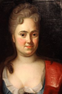 Porträt von Kaiserin Katharina I. 1684-1727, 1712 von Andreas Møller