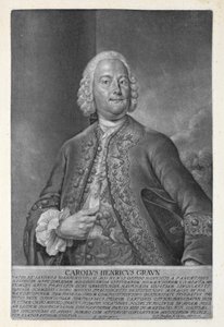 Carl Heinrich Graun (1703-59) gestochen von Valentin Daniel Preissler (1717-65) 1752 (Mezzotinto)
