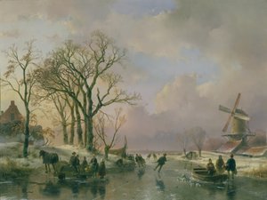 Schlittschuhlaufen in Holland