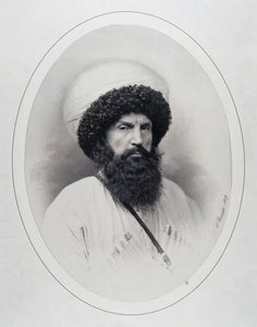 Porträt des Imam Schamil 1797-1871, 1859 von Andrei Deniere