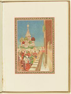 Programm für die Oper Ein Leben für den Zaren von M. Glinka, 1896 von Andrei Petrovich Ryabushkin