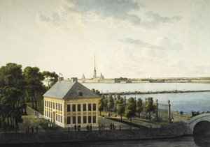 Ansicht des Sommerpalastes von Peter I., 1809 von Andrei Yefimovich Martynov