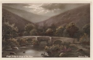 Dartmoor: Fingle Bridge und Schlucht des Teign