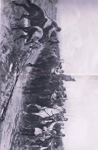Cromwell bei Dunbar, 3. September 1650, Illustration aus British Battles on Land and Sea, 1915 von Andrew Carrick Gow