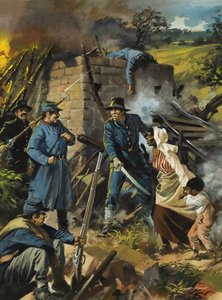 John Brown am 30. August 1856, als er eine Gruppe von Sklavereibefürwortern abfängt von Andrew Howat