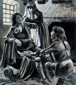 König Heinrich VI. nach der Schlacht von St. Albans am 22. Mai 1455 von Andrew Howat