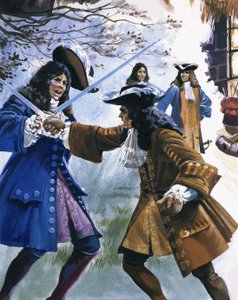Der Earl of Stafford kurz vor einem Duell