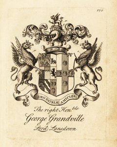 Wappen des Hochwohlgeborenen George Grandville, Lord Lansdown