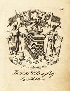 Wappen des hochverehrten Thomas Willoughby, Lord Middleton von Andrew Johnston