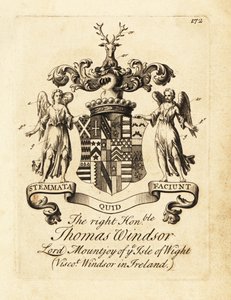 Wappen des hochverehrten Thomas Windsor, Lord Mountjoy von der Isle of Wight